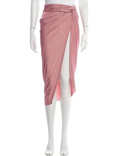 Pre-owned Baobab Midi Length Skirt In Pink