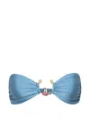 Baobab Nala Ring-detail Bikini Top In Blue