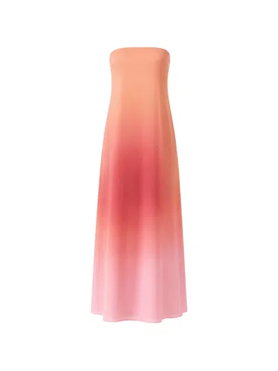 Baobab Nara Strapless Maxi Dress In Red