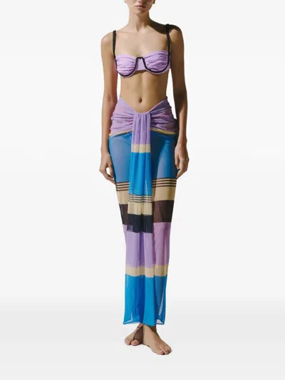 Baobab Nia Draped-detail Maxi Skirt In Multi