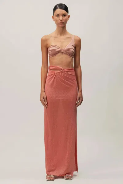 Baobab Noah Maxi Skirt In Brown