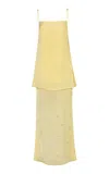 Baobab Noel Embellished Maxi Dress In Yellow