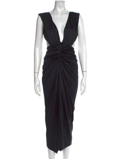 Pre-owned Baobab Nylon Long Dress In Black
