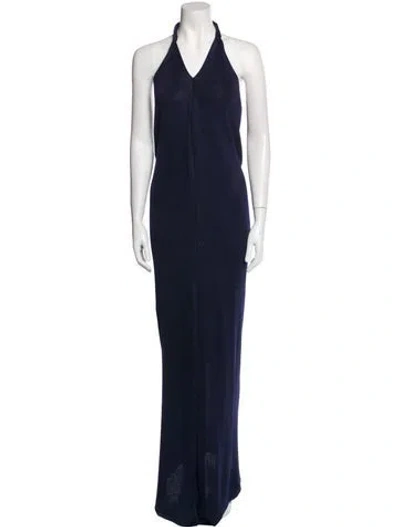 Pre-owned Baobab Nylon Long Dress In Blue