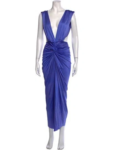 Pre-owned Baobab Nylon Long Dress In Blue