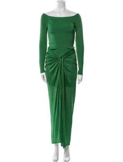 Pre-owned Baobab Nylon Long Dress In Green