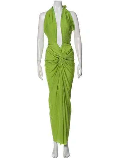 Pre-owned Baobab Nylon Long Dress In Green