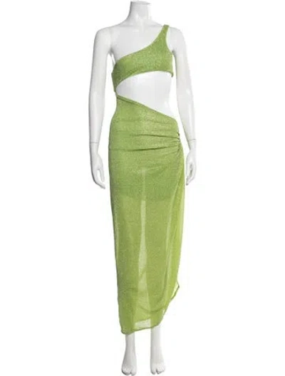 Pre-owned Baobab Nylon Long Dress In Green/metallic