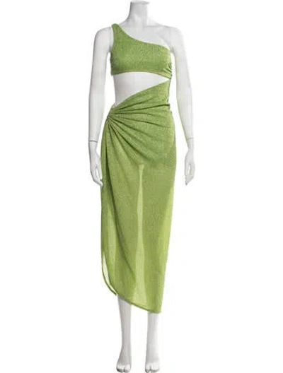 Pre-owned Baobab Nylon Long Dress In Green/metallic