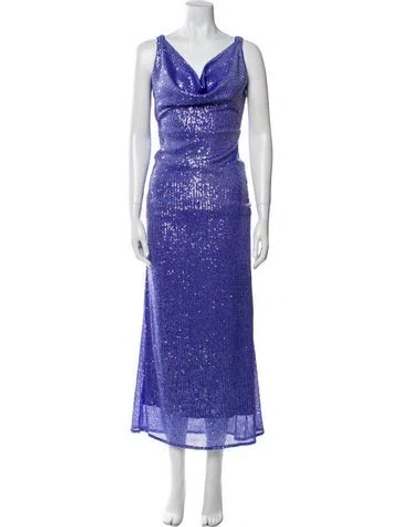 Pre-owned Baobab Nylon Long Dress In Purple