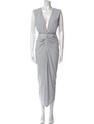 Pre-owned Baobab Nylon Long Dress In Silver
