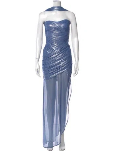 Pre-owned Baobab Nylon Long Dress W/ Tags In Blue