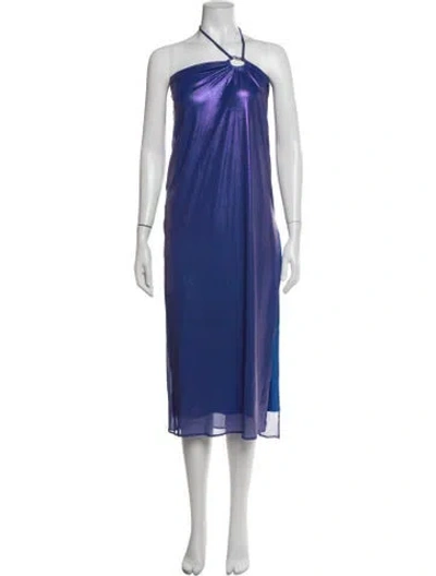 Pre-owned Baobab Nylon Long Dress W/ Tags In Blue