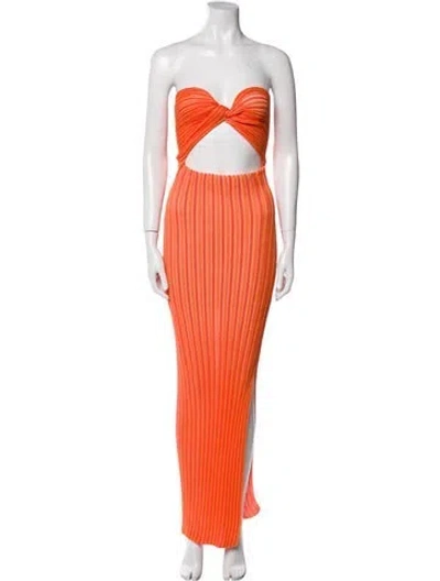 Pre-owned Baobab Nylon Long Dress W/ Tags In Orange