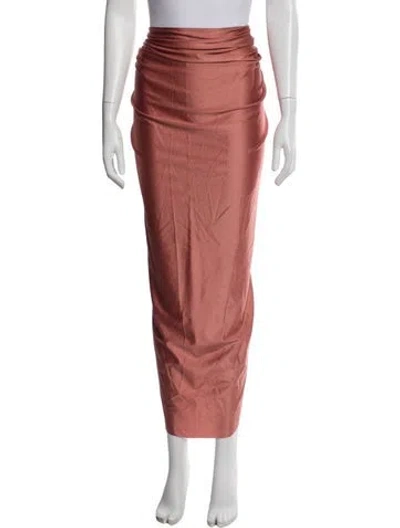 Pre-owned Baobab Nylon Long Skirt In Pink