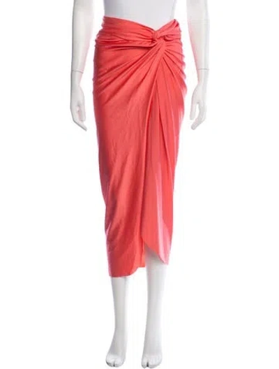 Pre-owned Baobab Nylon Long Skirt In Pink