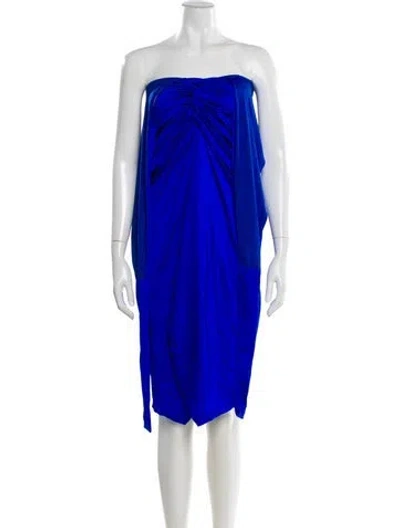 Pre-owned Baobab Nylon Midi Length Dress In Blue