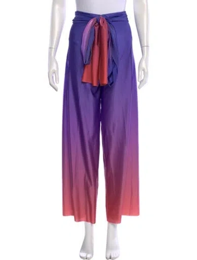 Pre-owned Baobab Nylon Wide Leg Pants In Purple