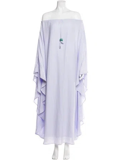 Pre-owned Baobab Off-the-shoulder Long Dress W/ Tags In Purple