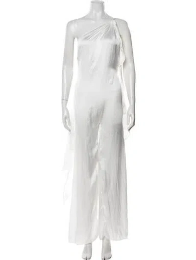 Pre-owned Baobab One-shoulder Jumpsuit W/ Tags In White