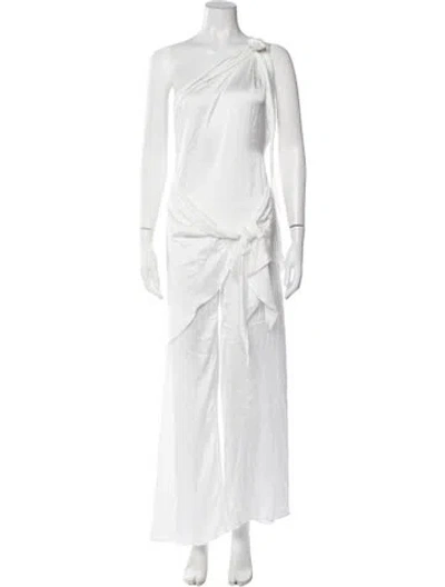 Pre-owned Baobab One-shoulder Jumpsuit W/ Tags In White