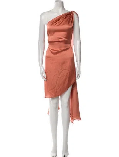 Pre-owned Baobab One-shoulder Knee-length Dress In Pink