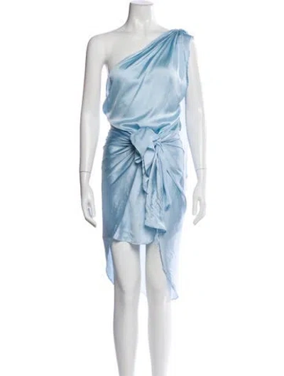 Pre-owned Baobab One-shoulder Long Dress In Blue