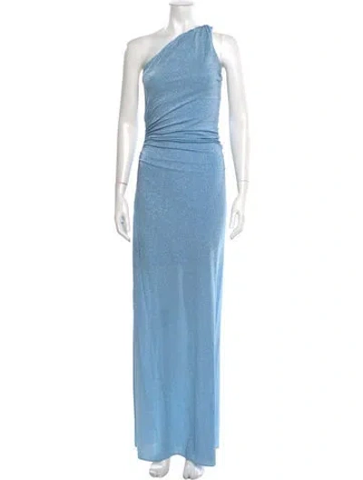 Pre-owned Baobab One-shoulder Long Dress In Blue