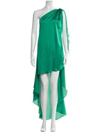 Pre-owned Baobab One-shoulder Long Dress In Green
