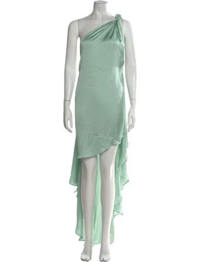 Pre-owned Baobab One-shoulder Long Dress In Green