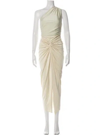 Pre-owned Baobab One-shoulder Long Dress In Green