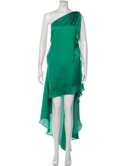 Pre-owned Baobab One-shoulder Long Dress In Green