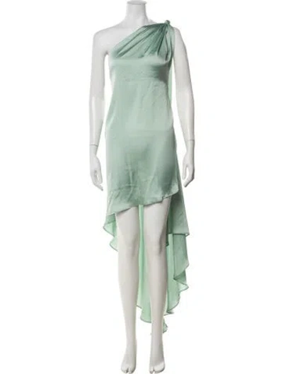 Pre-owned Baobab One-shoulder Long Dress In Green