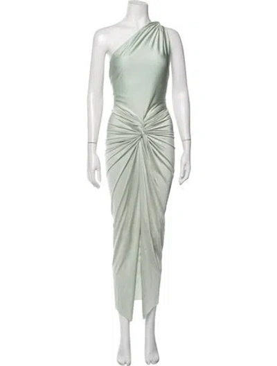 Pre-owned Baobab One-shoulder Long Dress In Green