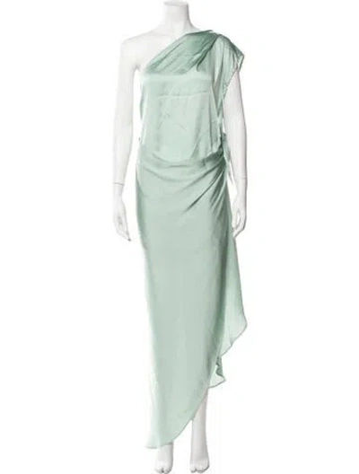 Pre-owned Baobab One-shoulder Long Dress In Green