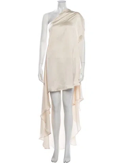 Pre-owned Baobab One-shoulder Long Dress In Neutrals