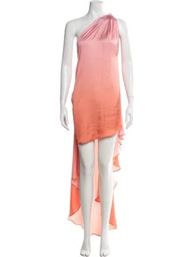 Pre-owned Baobab One-shoulder Long Dress In Orange