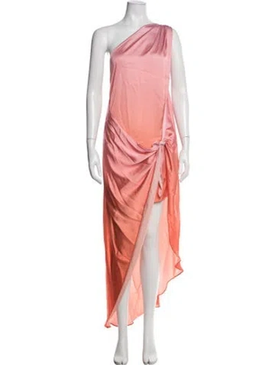 Pre-owned Baobab One-shoulder Long Dress In Orange