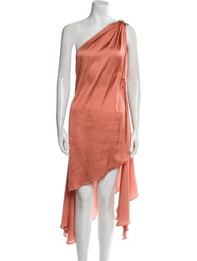 Pre-owned Baobab One-shoulder Long Dress In Pink
