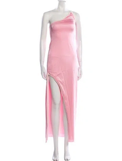 Pre-owned Baobab One-shoulder Long Dress In Pink