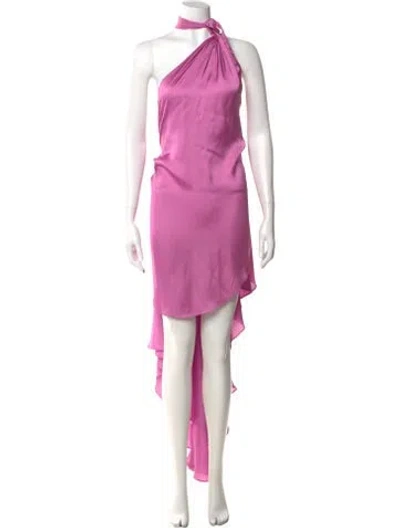 Pre-owned Baobab One-shoulder Long Dress In Pink