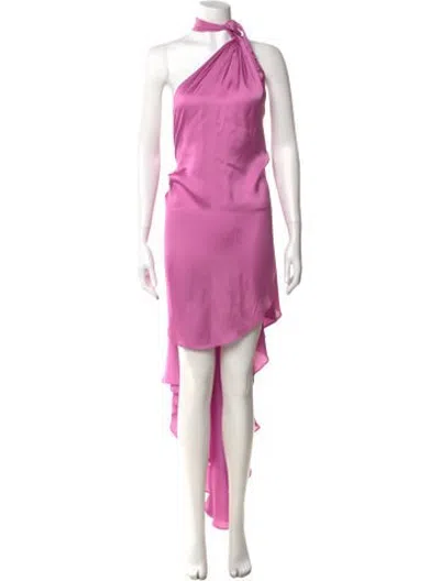 Pre-owned Baobab One-shoulder Long Dress In Pink