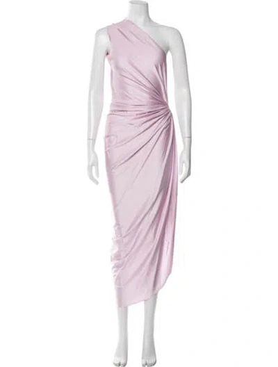 Pre-owned Baobab One-shoulder Long Dress In Purple