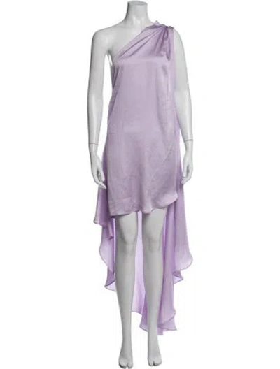 Pre-owned Baobab One-shoulder Long Dress In Purple