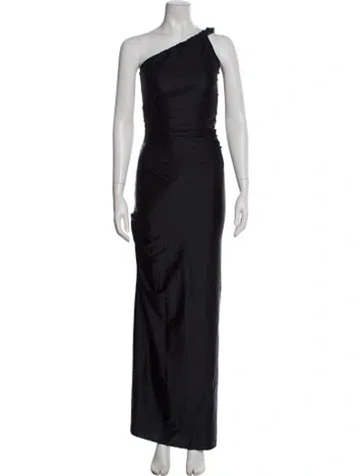 Pre-owned Baobab One-shoulder Long Dress W/ Tags In Black