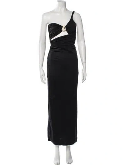 Pre-owned Baobab One-shoulder Long Dress W/ Tags In Black