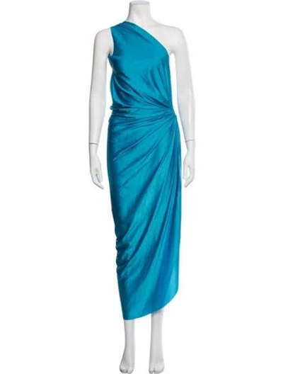 Pre-owned Baobab One-shoulder Long Dress W/ Tags In Blue