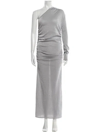 Pre-owned Baobab One-shoulder Long Dress W/ Tags In Gray