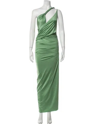 Pre-owned Baobab One-shoulder Long Dress W/ Tags In Green