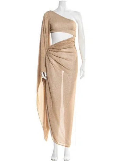 Pre-owned Baobab One-shoulder Long Dress W/ Tags In Neutrals